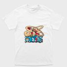 Camiseta Branca One Piece Monkey D. Luffy gomu gomu pistola Tamanho:G6Tecido:Drytec