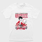 Camiseta Branca One Piece Monkey D. Luffy The Captain Tamanho:GTecido:Drytec