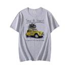 Camiseta Branca Para Ciclismo De Estrada Para Homens, Camiseta Fashion Hipster Com Estampa De Carro