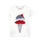 Camiseta Branca Sorvete OSHKOSH - Bebê Menina