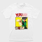 Camiseta branca YuYu Hakusho Yusuke Urameshi Delinquente Tamanho:GTecido:Drytec