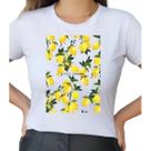 Camiseta Branco T Shirt Feminina Limão Siciliano