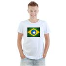 Camiseta Brasil Bandeira Like Camisa Personalizada Blusa Adulto Algodão com Poliéster