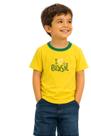 Camiseta Brasil Copa Infantil 100% algodão TAMANHO:06