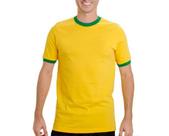 Camiseta Brasil Copa Verde Amarela Algodão Camisa Lisa Blusa