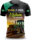 Camiseta Brasil é Agro Top Roça Fazenda