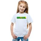 Camiseta Brasil Frase Personalizada Infantil Torcida Camiseta Brasil Frase Personalizada Infantil Torcida