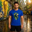Camiseta Brasil Futebol Masculina Copa do Mundo Torcedor Seleção Brasileira Dry fit Camiseta Brasil Futebol Masculina Copa do Mundo Torcedor Seleção Brasileira Dry fit
