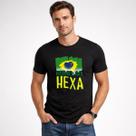 Camiseta Brasil Masculina Rumo Ao Hexa Copa Lançamento Moda