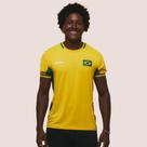 Camiseta Brasil Masculina Torcedor Futebol Dry Fit Confortável Leve para Treino e Lazer Camiseta Brasil Masculina Torcedor Futebol Dry Fit Confortável Leve para Treino e Lazer