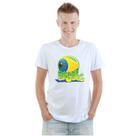 Camiseta Brasil Olho Camisa Personalizada Blusa Adulto Algodão com Poliéster