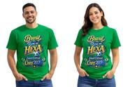 Camiseta Brasil Rumo ao Hexa 2026 Masculina/Feminina Copa Torcida Amarela e Verde Camiseta Brasil Rumo ao Hexa 2026 Masculina/Feminina Copa Torcida Amarela e Verde