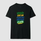 Camiseta Brasil Unissex Camisa Verás Que Um Filho Teu Não Foge A Luta Casual 100 Algodão Confortavel Estilosa