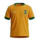 Camiseta Braziline Brasil Infantil IPE Licenciada 2026 - Amarelo