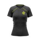 Camiseta Braziline Flamengo Verdant Infantil - Cinza e verde Camiseta Braziline Flamengo Verdant Infantil - Cinza e verde