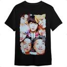 Camiseta Bts Integrantes Ii Preta Unissex Adulto 100% Algodã