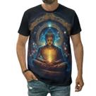 Camiseta Buda Mestre Budismo Realização Espiritual Arte Camiseta Buda Mestre Budismo Realização Espiritual Arte