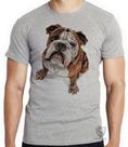 Camiseta Cachorro Bulldog Dog Blusa criança infantil juvenil adulto camisa todos tamanhos