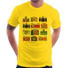 Camiseta Câmeras Retrô - Foca na Moda