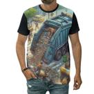 Camiseta Caminhão Carreta Veículo De Carga Pesada Na Estrada