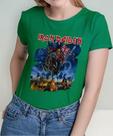 Camiseta Camisa Adulto Feminina Masculina Algodão Banda de Rock Iron Maid en MD1