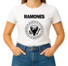 Camiseta Camisa Adulto Feminina Masculina Algodão Banda de Rock Ramoness MD6