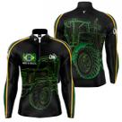 Camiseta Camisa Agro Move o Brasil Trator Proteção Uv50