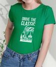 Camiseta Camisa Algodão Feminina Masculina Adulto Drive The Classic Dirija Fusca Carro Antigo