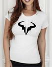 Camiseta Camisa Algodão Feminina Masculina Adulto Tenista Rafael Nadal Símbolo de Touro