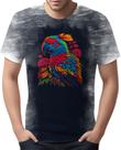 Camiseta Camisa Aves Araras Vermelha Cores Papagaios HD 1