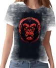 Camiseta Camisa Babuino Macaco Gorila Face Animais Selva 2 Camiseta Camisa Babuino Macaco Gorila Face Animais Selva 2