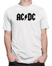 Camiseta Camisa Banda De Rock Ac/dc Acdc Estampa Em Relevo