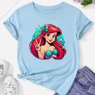 Camiseta camisa blusa infantil juvenil ariel bebe