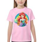 Camiseta camisa blusa infantil juvenil ariel flores