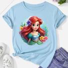 Camiseta camisa blusa infantil juvenil ariel