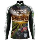 Camiseta Camisa Blusa Orgulho de ser Agro Brasil Com Zíper Proteção Uv50