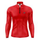 Camiseta Camisa Blusa Pesca Básica Com Proteção Solar Vermelha