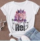 Camiseta Camisa Blusa Pesonalizada Leão Gospel Evangélica Sou Filha do Rei
