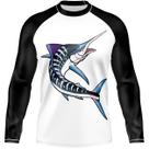 Camiseta Camisa Blusa Ranglan Pesca Peixe Marlin Espada Com Proteção Uv50