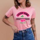 Camiseta camisa blusa t-shirt manga curta verão frutas melancia cereja morango moda feminina