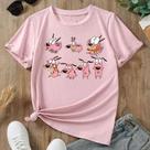 Camiseta camisa blusa tshirt estampada cão coragem desenho antigo confortavel moda feminina