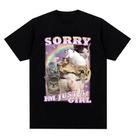 Camiseta Camisa Blusa Unissex Algodão Funny Cat Meme para homens e mulheres,