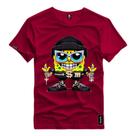 Camiseta Camisa Bob Esponja Street Mala Personagem Personalizado Blusa Malha Algodão Premium
