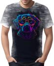 Camiseta Camisa Cachorro Neon Cão Animais de Estimação 2