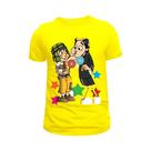 Camiseta-Camisa Chaves e Kiko Blusa infantil e Adulta 100% Algodão 30.1 Penteada