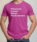 Camiseta Camisa de Algodão Adulto Masculina Feminina Presente Pai de Menina Dia dos Pais MD2