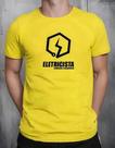 Camiseta Camisa de Algodão Adulto Masculina Feminina Uniforme Profissional Trabalho Eletricista MD4
