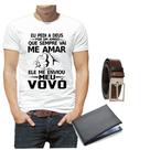 Camiseta camisa dia dos pais avô melhor amigo vovô cinto carteira