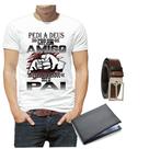Camiseta camisa dia dos pais pai melhor amigo papai cinto carteira