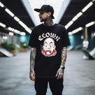 Camiseta Camisa estilo rua streetwear Clown Blusa Unissex